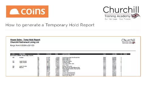 Sample Hold Report.pdf How to generate a Temporary Hold Report - Churchill Living